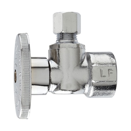 Plumb Pak Plumb Pak 1/2 in. FIP X 1/4 in. Compression Brass Angle Valve PP46PCLF